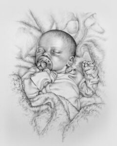 Emmy Troost Illustraties Slapende baby