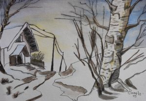 Emmy Troost Illustraties Sneeuwlandschap